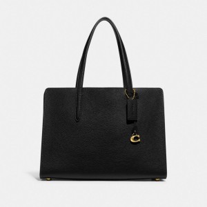 Black Women's COACH Carter Carryall Tote Bags | South Africa-7096358