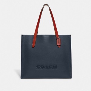 Blue Women's COACH Relay Tote Bags | South Africa-9217348